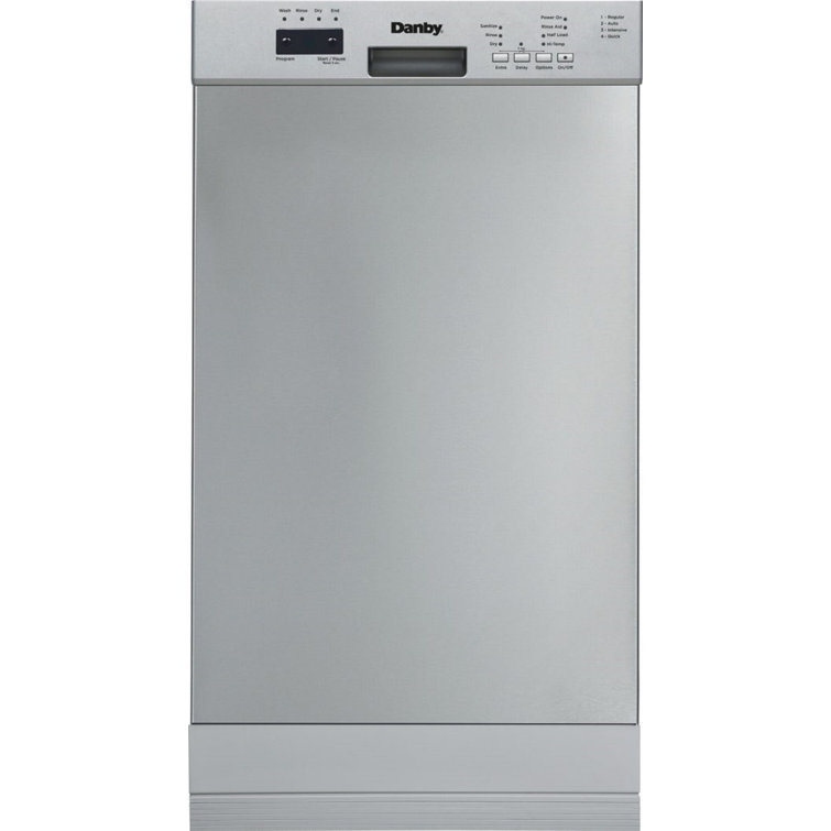Danby 51 Decibel dBA BuiltIn Front Control Dishwasher with Stainless